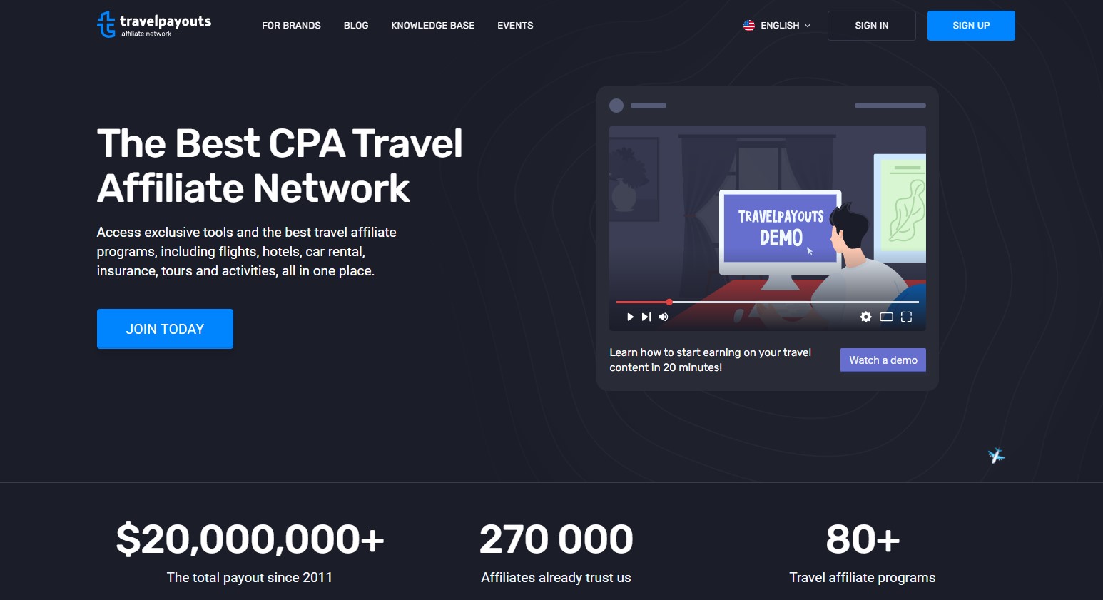 Travelpayouts affiliate network overview - TAC (Travel Affiliate Club)